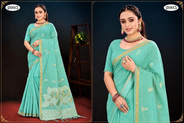 Bunawat - Varnika Cotton Sangam Prints Cotton Woven Work Traditional Saree