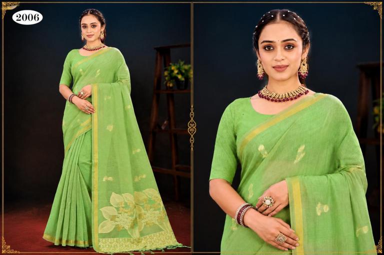 Bunawat - Varnika Cotton Sangam Prints Cotton Woven Work Traditional Saree