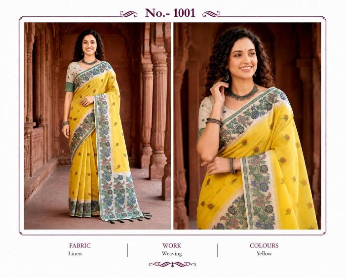Bunawat - Vasundhara Sangam Prints Cotton Woven Work Traditional Saree