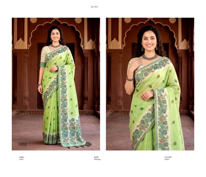 Bunawat - Vasundhara Sangam Prints Cotton Woven Work Traditional Saree
