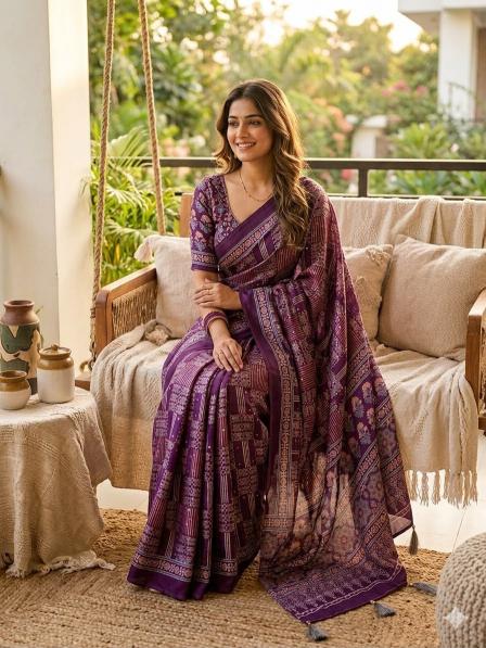 Dazira Ajrakh vol 2 catalog saree wholesalers near me