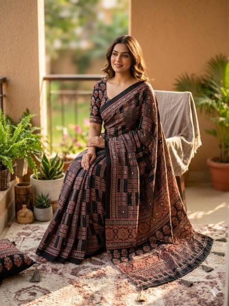 Dazira Ajrakh vol 2 catalog saree wholesalers near me