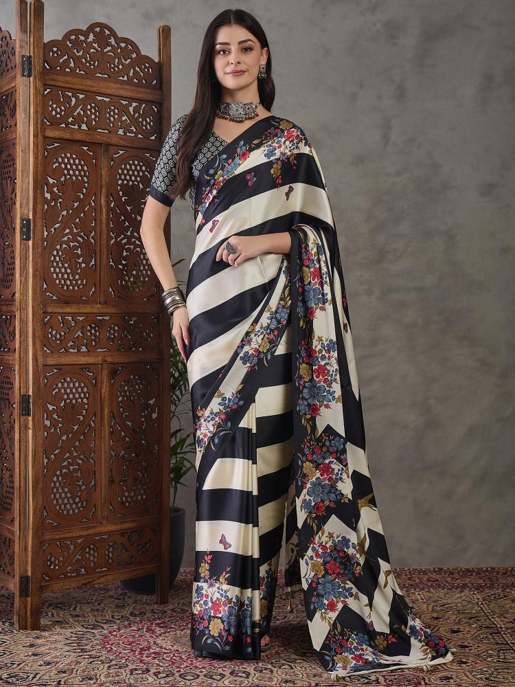 Dazira Brand presents Luxe 11 Sarees Catalogue Fabric Satin