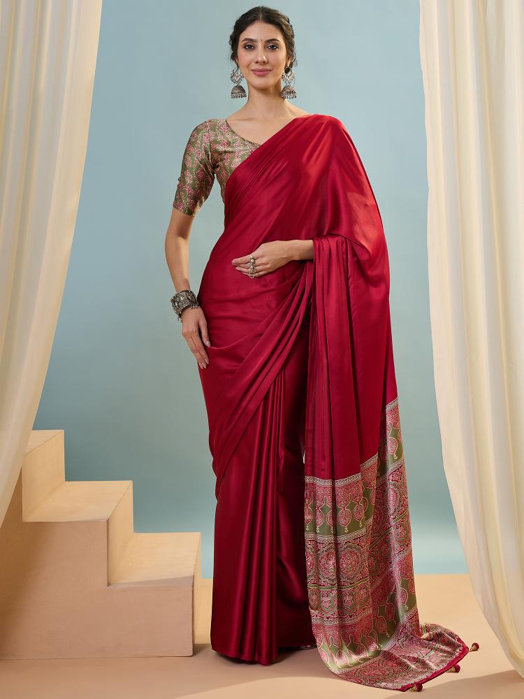 Dazira Brand presents Luxe 22 Sarees Catalogue Fabric Satin