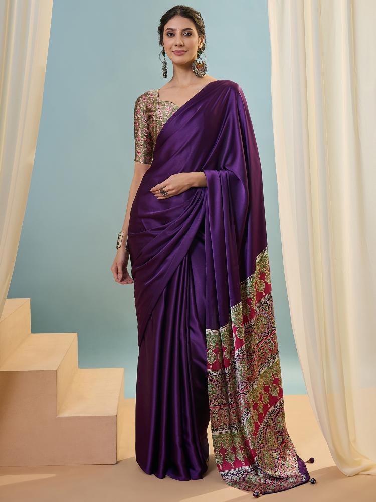 Dazira Brand presents Luxe 22 Sarees Catalogue Fabric Satin