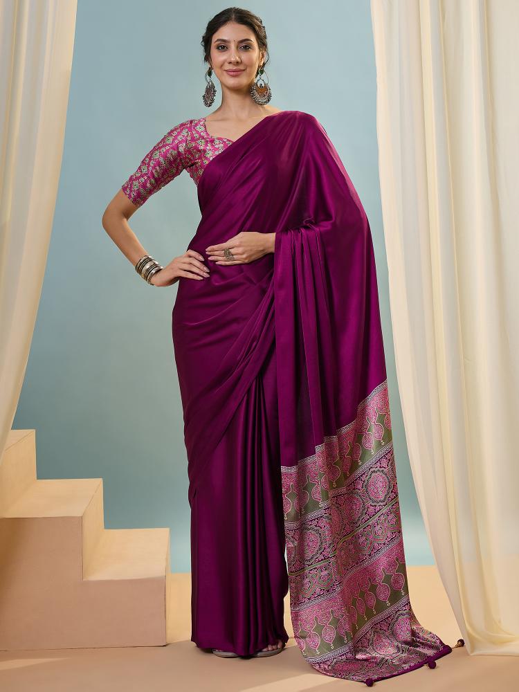 Dazira Brand presents Luxe 22 Sarees Catalogue Fabric Satin