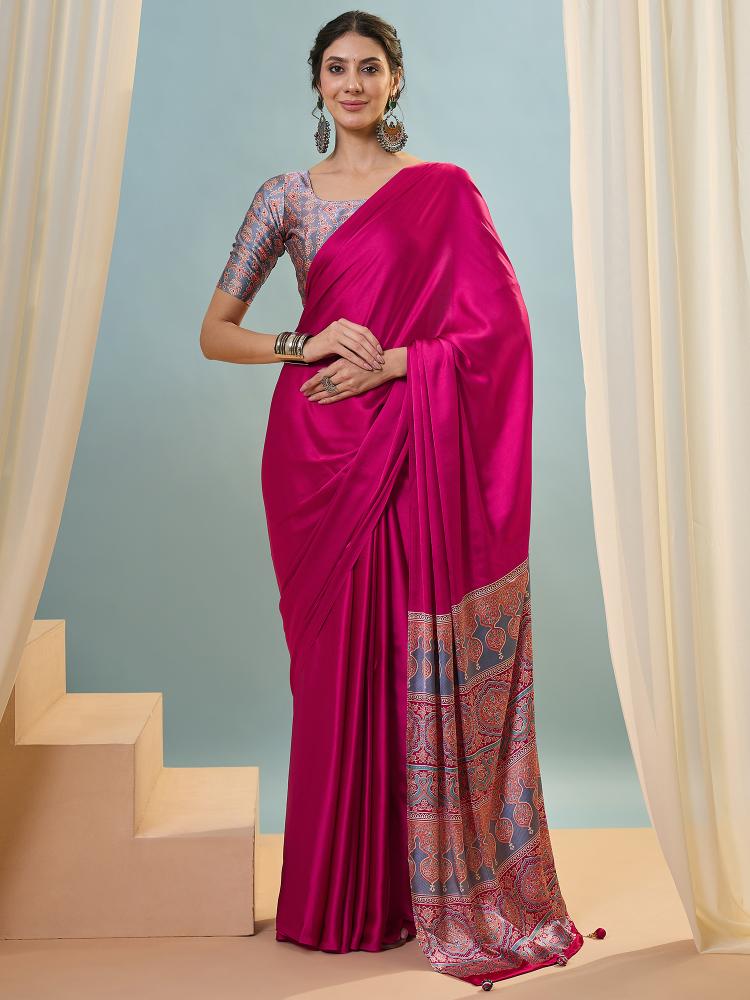 Dazira Brand presents Luxe 22 Sarees Catalogue Fabric Satin