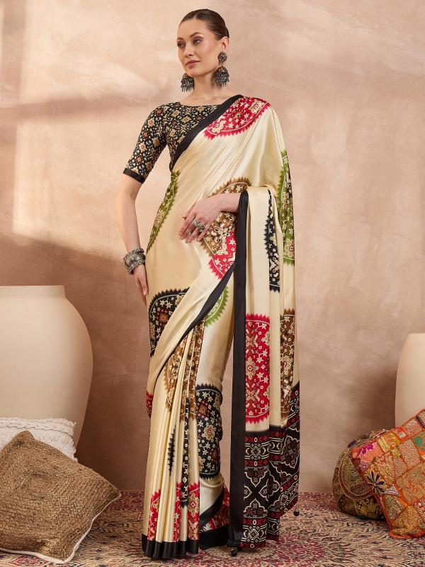 Dazira Brand presents Luxe 26 Sarees Catalogue Fabric Satin
