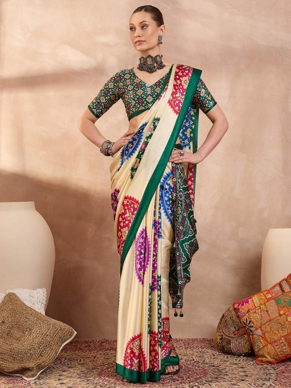 Dazira Brand presents Luxe 26 Sarees Catalogue Fabric Satin