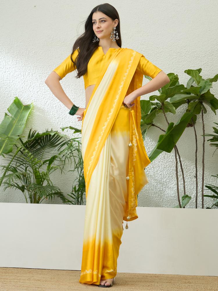 Dazira Brand Presents Luxe 27 Sarees Catalogue Fabric Satin