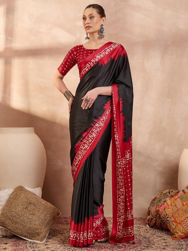 Dazira Brand Presents Luxe 28 Sarees Catalogue Fabric Satin