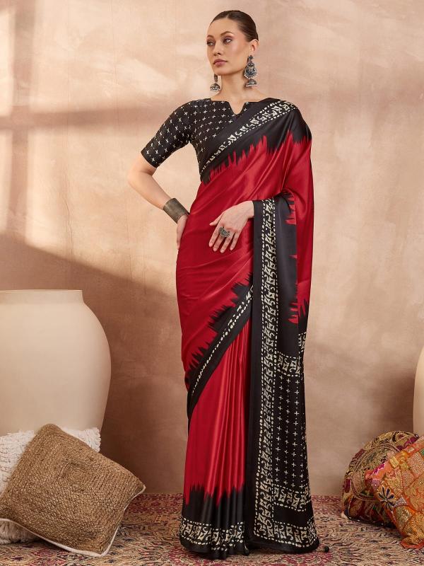 Dazira Brand Presents Luxe 28 Sarees Catalogue Fabric Satin