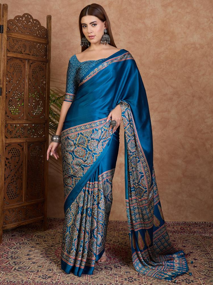 Dazira Brand presents Luxe 3 Sarees Catalogue Fabric Satin