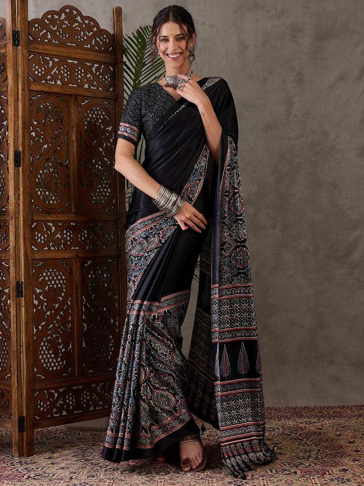 Dazira Brand presents Luxe 3 Sarees Catalogue Fabric Satin