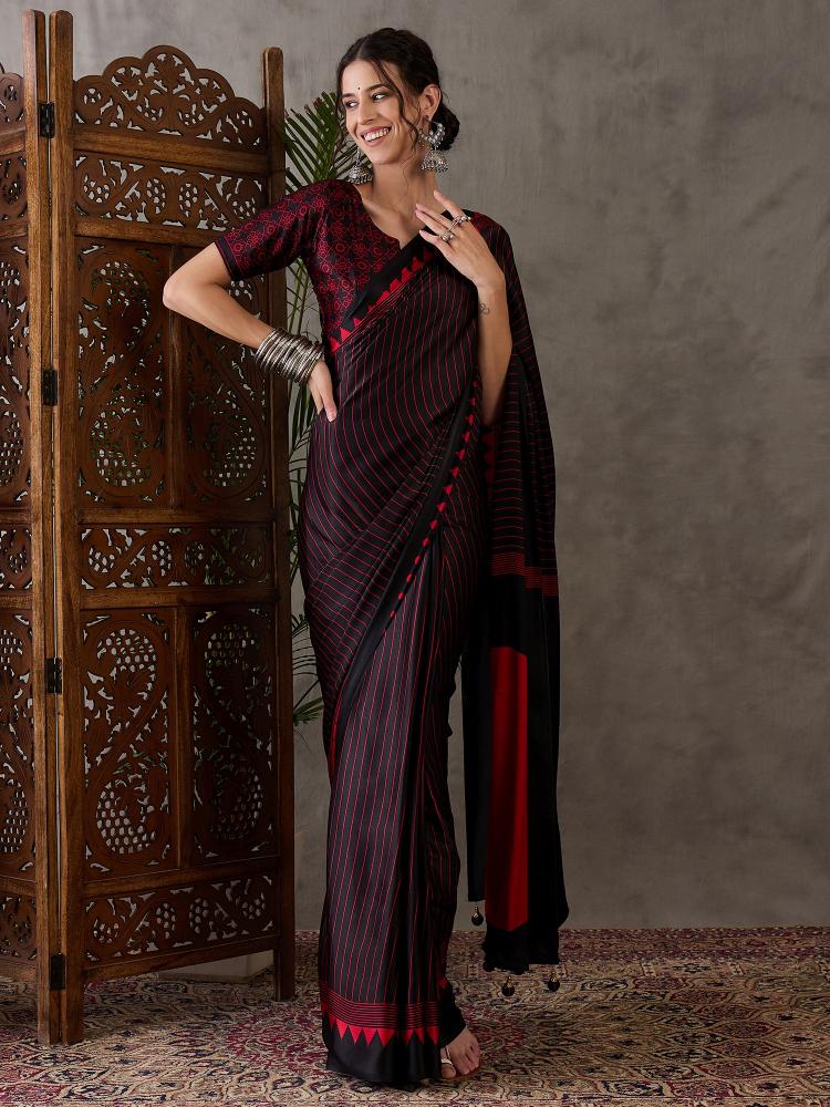 Dazira Brand Presents Luxe 6 Sarees Catalogue Fabric Satin
