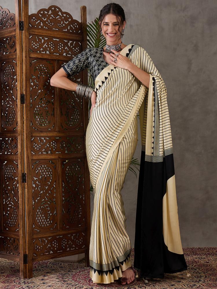 Dazira Brand Presents Luxe 6 Sarees Catalogue Fabric Satin
