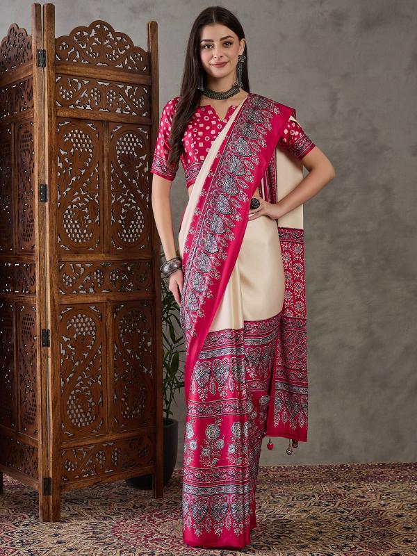 Dazira Brand Presents Luxe Sarees Catalogue Fabric Satin