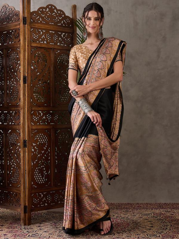 Dazira Brand Presents Luxe Sarees Catalogue Fabric Satin