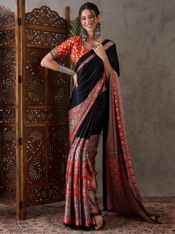 Dazira Brand Presents Luxe Sarees Catalogue Fabric Satin