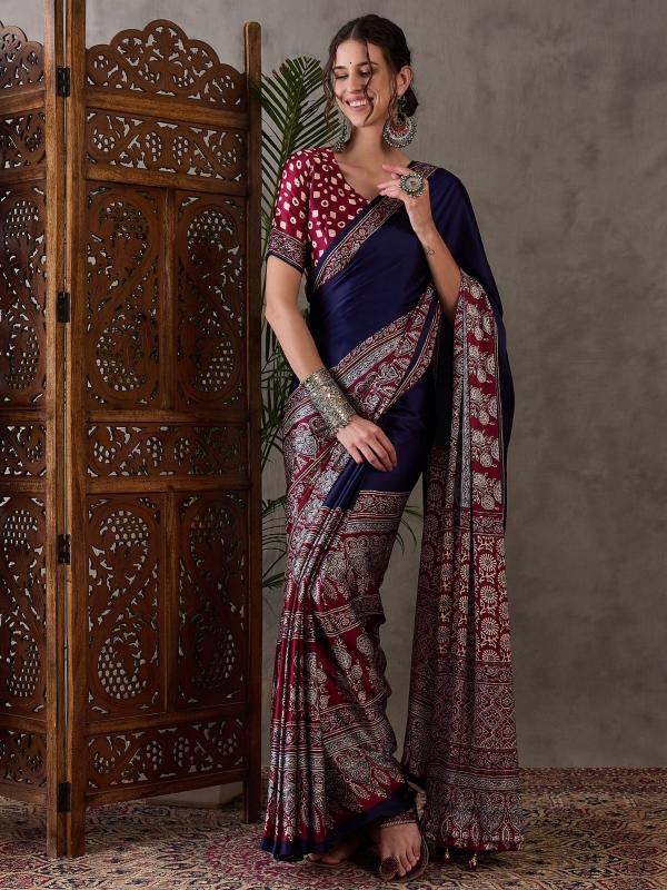 Dazira Brand Presents Luxe Sarees Catalogue Fabric Satin