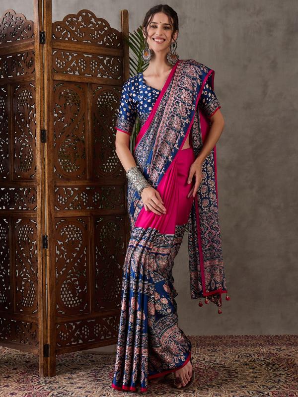 Dazira Brand Presents Luxe Sarees Catalogue Fabric Satin