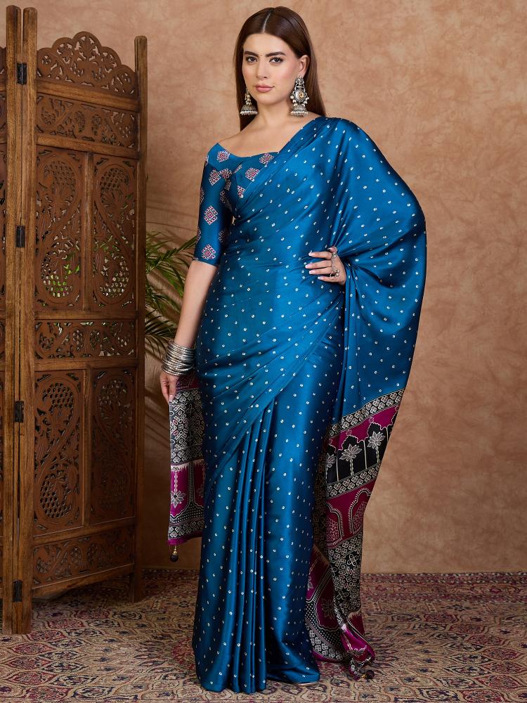Dazira Brand presents Luxe15 Sarees Catalogue Fabric Satin