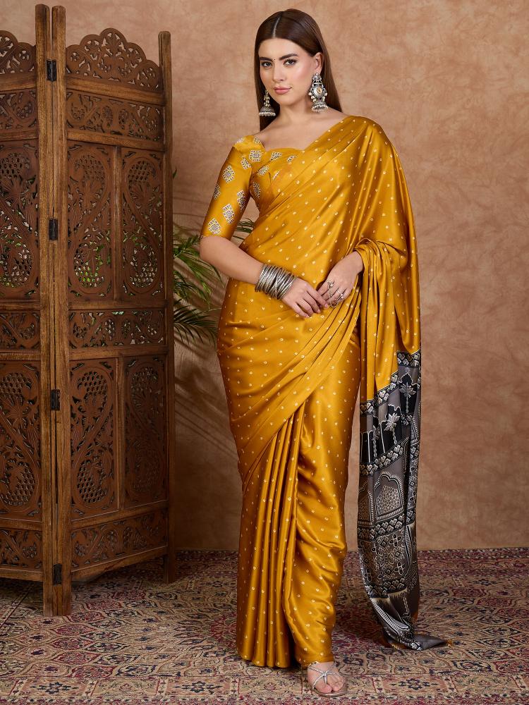 Dazira Brand presents Luxe15 Sarees Catalogue Fabric Satin