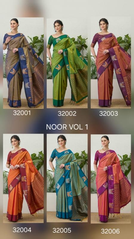 Dazira Brand presents NOOR VOL 1 Sarees Catalogue HANDLOOM SILK