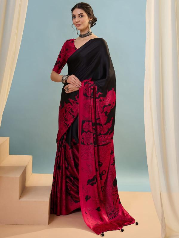Dazira Brand presents Raga Vol 1 Sarees Catalogue Fabric Satin