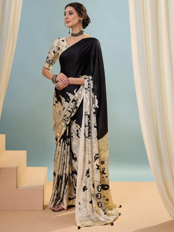 Dazira Brand presents Raga Vol 1 Sarees Catalogue Fabric Satin