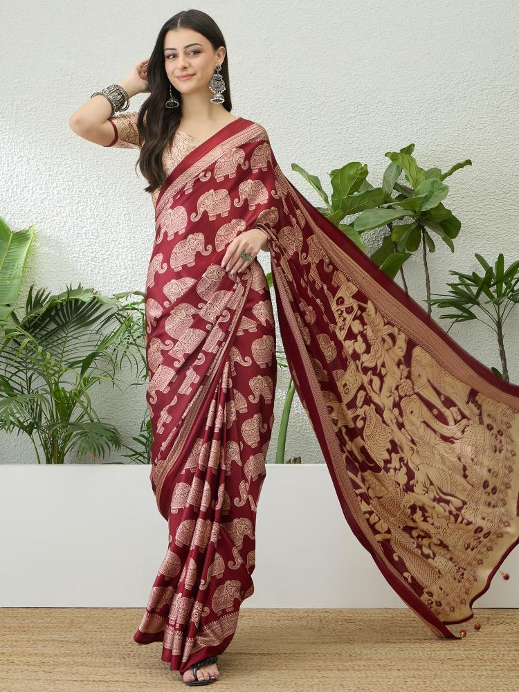 Dazira Brand presents RAGA VOL 3 Sarees Catalogue Fabric Satin
