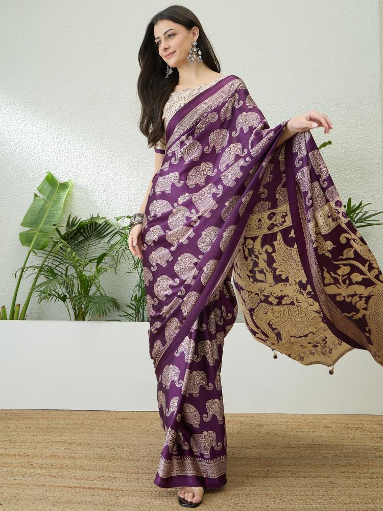 Dazira Brand presents RAGA VOL 3 Sarees Catalogue Fabric Satin