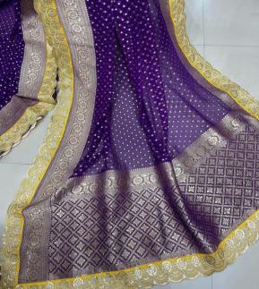 Dazira Crepe Khadi Silk Saree wholesale price in Kolkata