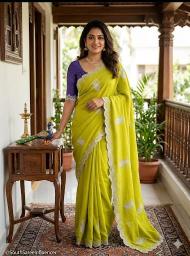 Dazira Crunchy Chiffon Wholesale saree suppliers in Hyderabad
