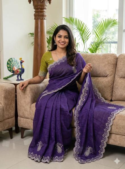 Dazira Crunchy Chiffon Wholesale saree suppliers in Hyderabad