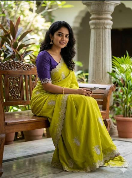 Dazira Crunchy Chiffon Wholesale saree suppliers in Hyderabad