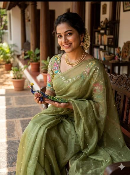 Dazira Fendy Sattin Dual Kolkata saree traders