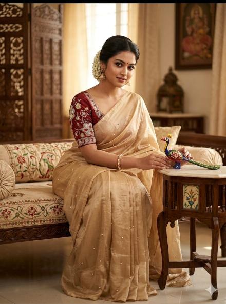 Dazira Fendy Sattin Dual Kolkata saree traders