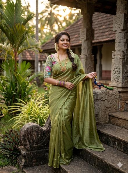 Dazira Fendy Sattin Dual Kolkata saree traders