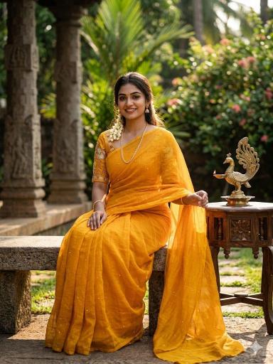 Dazira Fendy Sattin Dual Kolkata saree traders