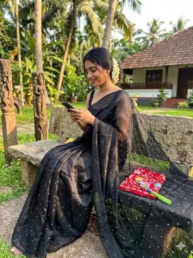 Dazira Fendy Sattin Dual Kolkata saree traders
