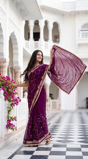 Dazira Georgette vol 10 catalog plain sarees wholesale online