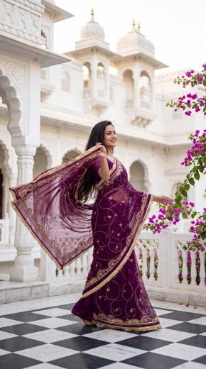 Dazira Georgette vol 10 catalog plain sarees wholesale online