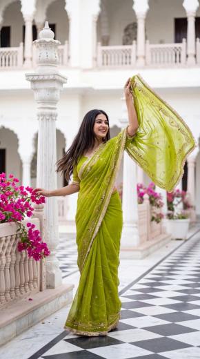 Dazira Georgette vol 10 catalog plain sarees wholesale online