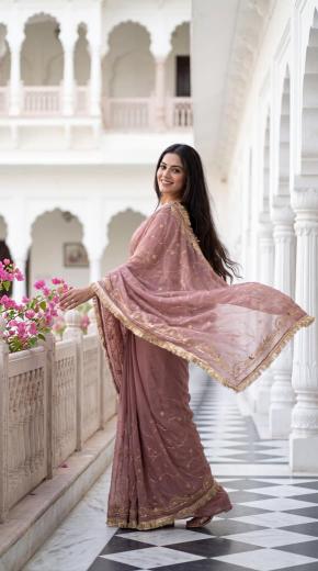 Dazira Georgette vol 10 catalog plain sarees wholesale online