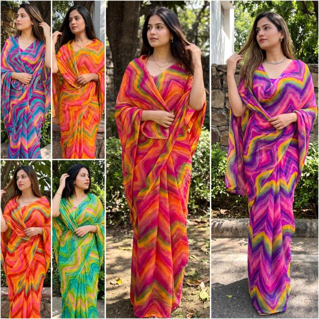 Dazira Georgette vol 9 catalog plain sarees wholesale price