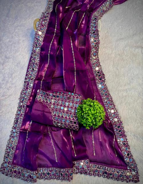 Dazira jimmy choo sattin Designer sarees wholesale in Pune