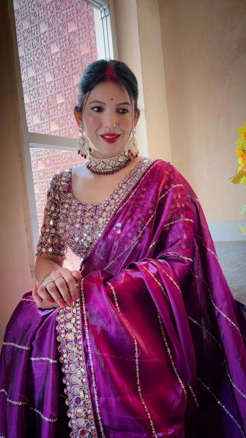 Dazira jimmy choo sattin Designer sarees wholesale in Pune