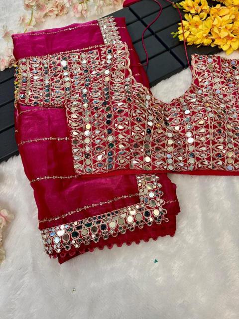 Dazira jimmy choo sattin Designer sarees wholesale in Pune