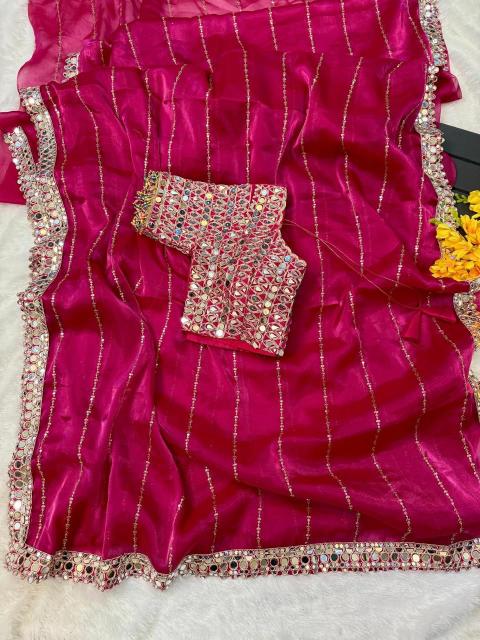 Dazira jimmy choo sattin Designer sarees wholesale in Pune